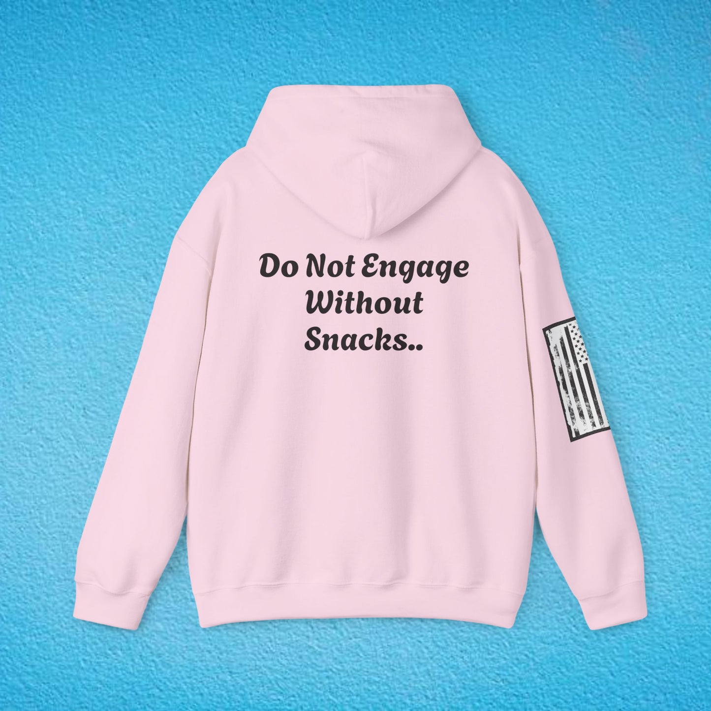 CAUTION "Do Not Engage Without Snacks.." Unisex Heavy Blend™ Hooded Sweatshirt