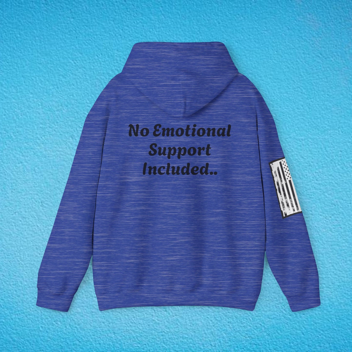 CAUTION "No Emotional Support Included.." Unisex Heavy Blend™ Hooded Sweatshirt