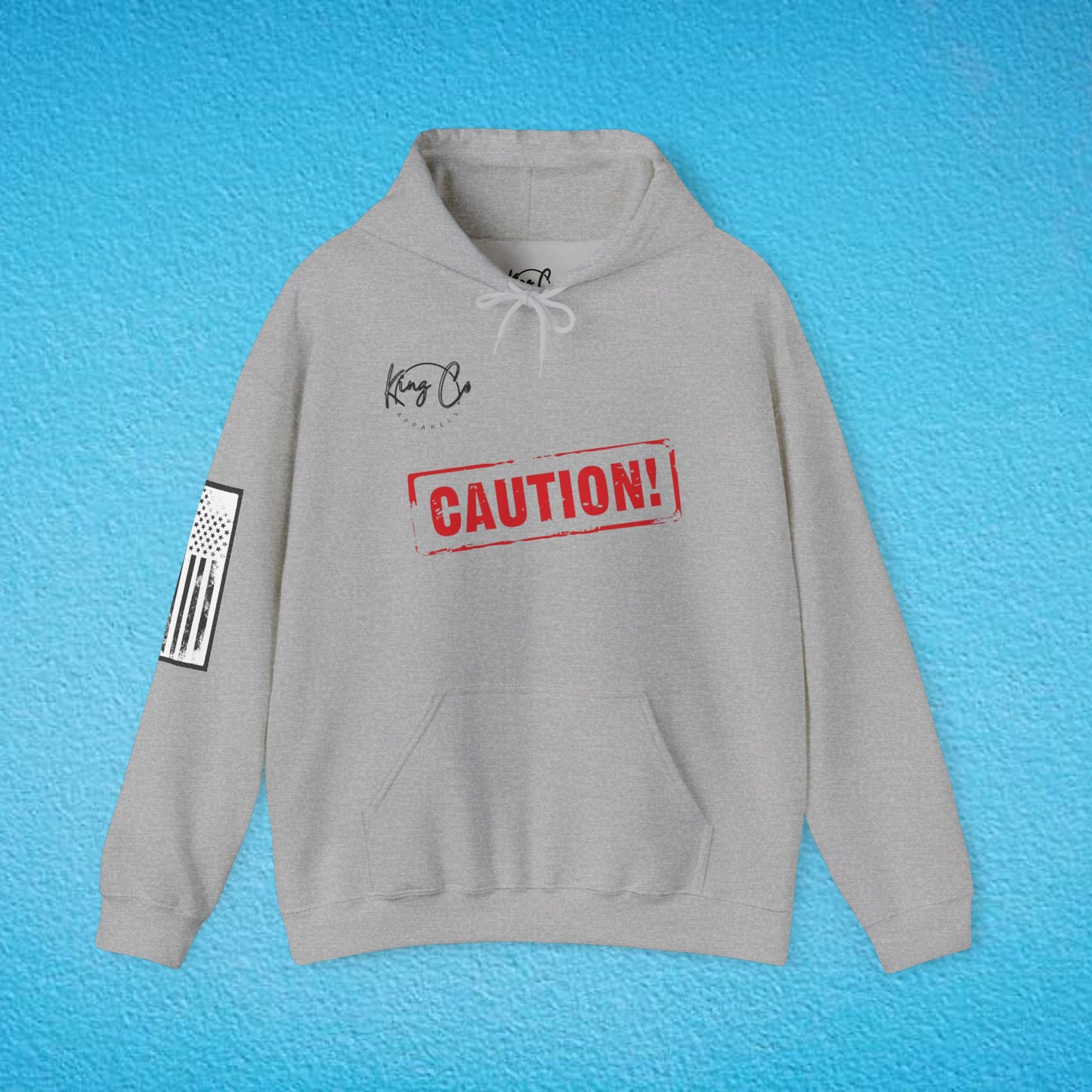 CAUTION "No Emotional Support Included.." Unisex Heavy Blend™ Hooded Sweatshirt