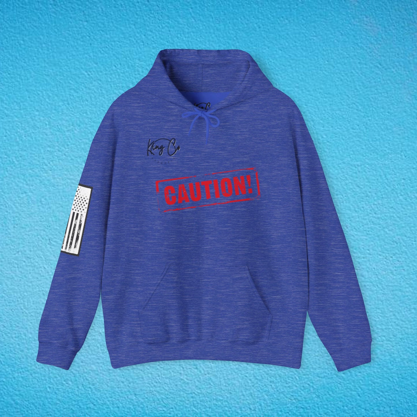 CAUTION "No Emotional Support Included.." Unisex Heavy Blend™ Hooded Sweatshirt