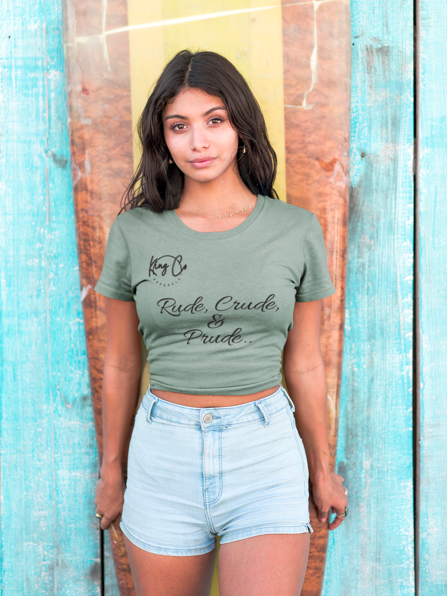 "Rude, Crude, & Prude.." Women's Crop Top Tee™