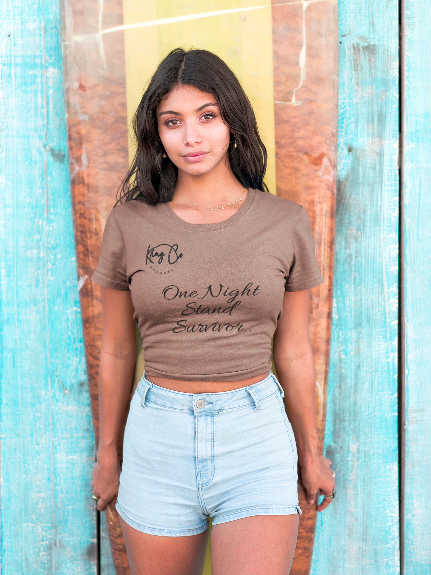 "One Night Stand Survivor.." Women's Crop Top Tee™