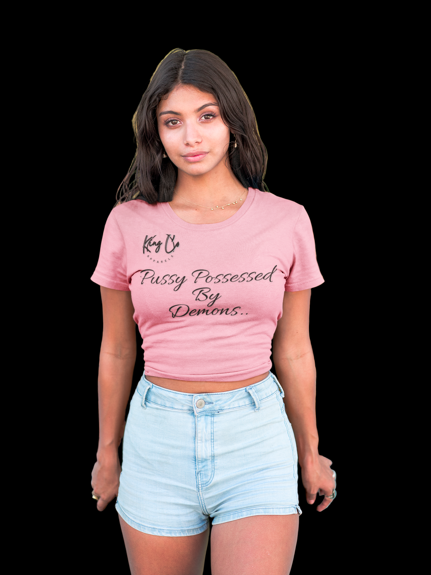 "Pussy Possessed By Demons.." Women's Crop Top Tee™