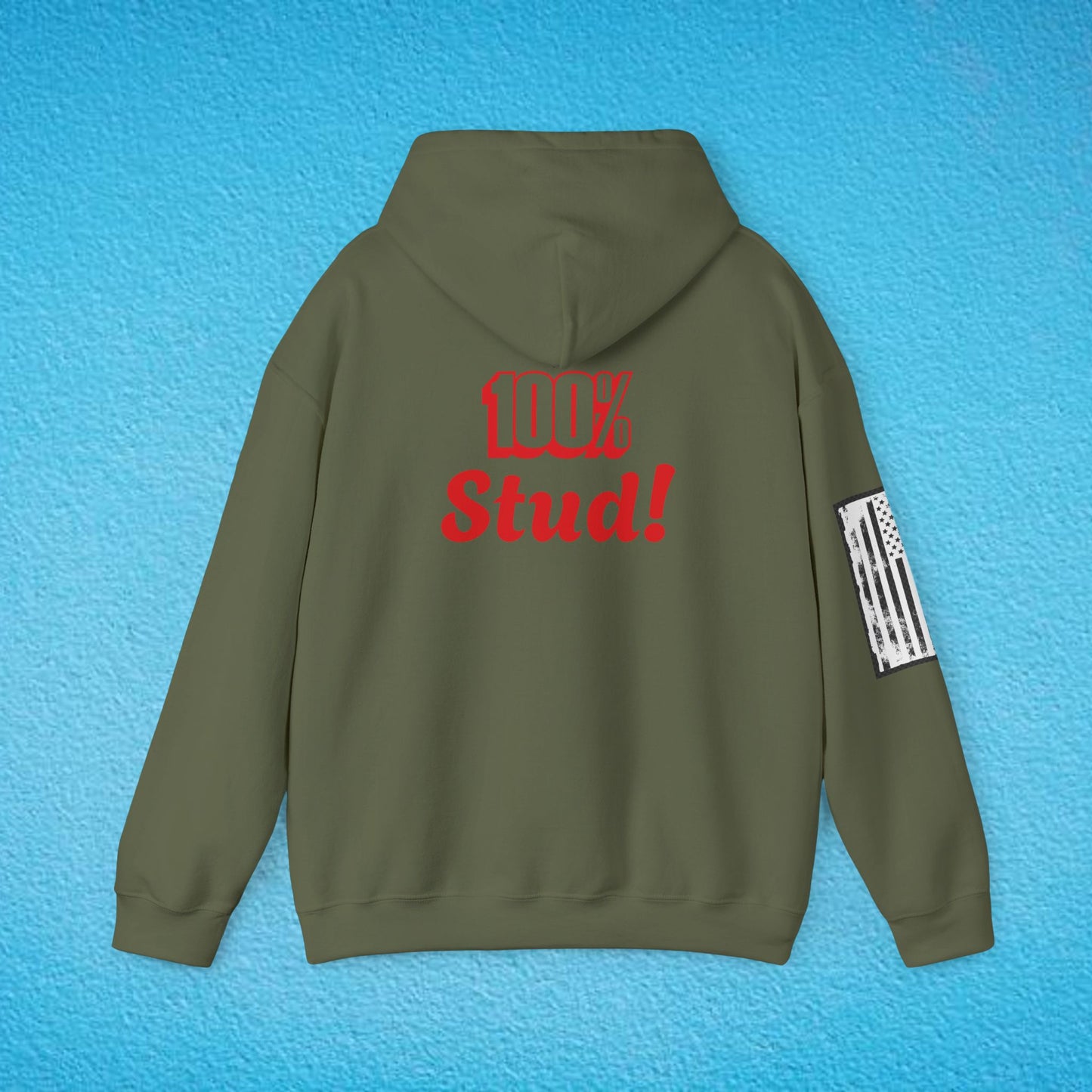 ADVISORY "100% STUD!" Unisex Heavy Blend™ Hooded Sweatshirt