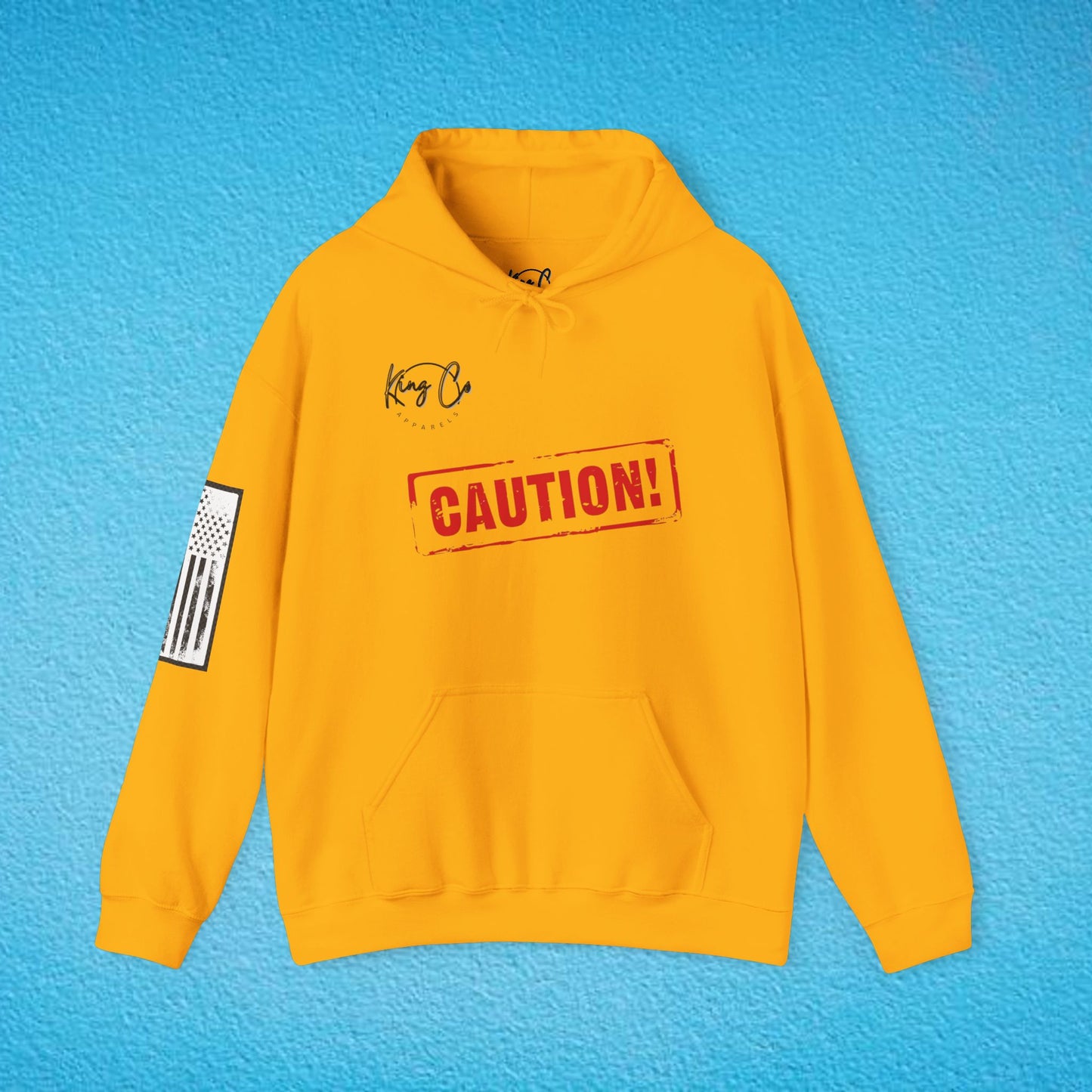 CAUTION "No Emotional Support Included.." Unisex Heavy Blend™ Hooded Sweatshirt