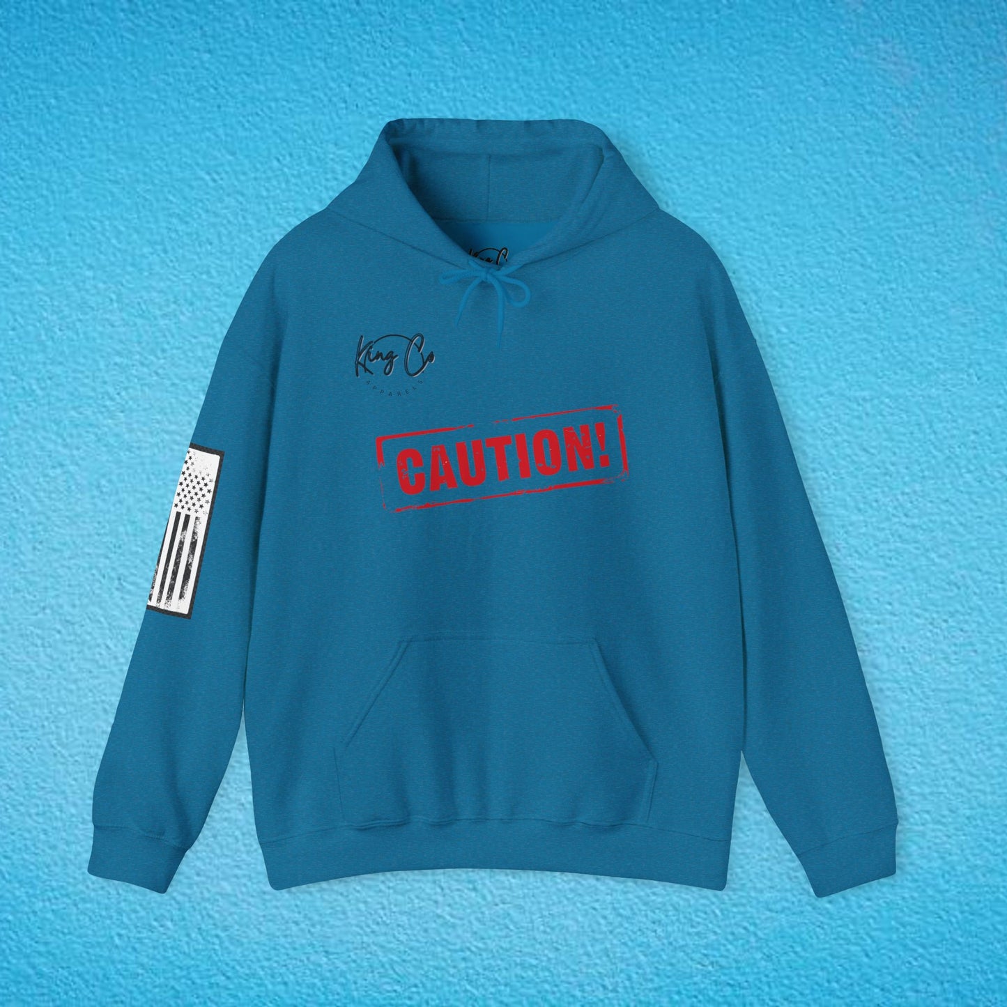 CAUTION "No Emotional Support Included.." Unisex Heavy Blend™ Hooded Sweatshirt