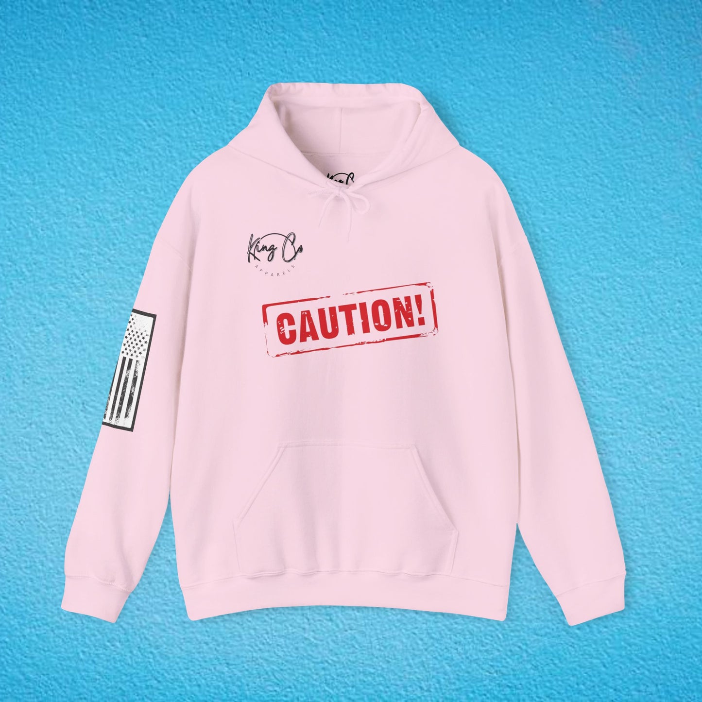 CAUTION "No Emotional Support Included.." Unisex Heavy Blend™ Hooded Sweatshirt