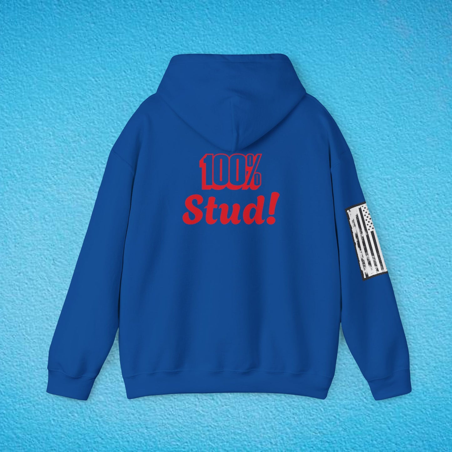 ADVISORY "100% STUD!" Unisex Heavy Blend™ Hooded Sweatshirt
