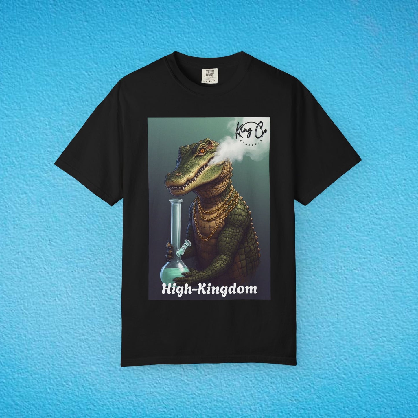 KingCoApparels, High-Kingdom "Crocodile" Unisex Garment-Dyed T-shirt