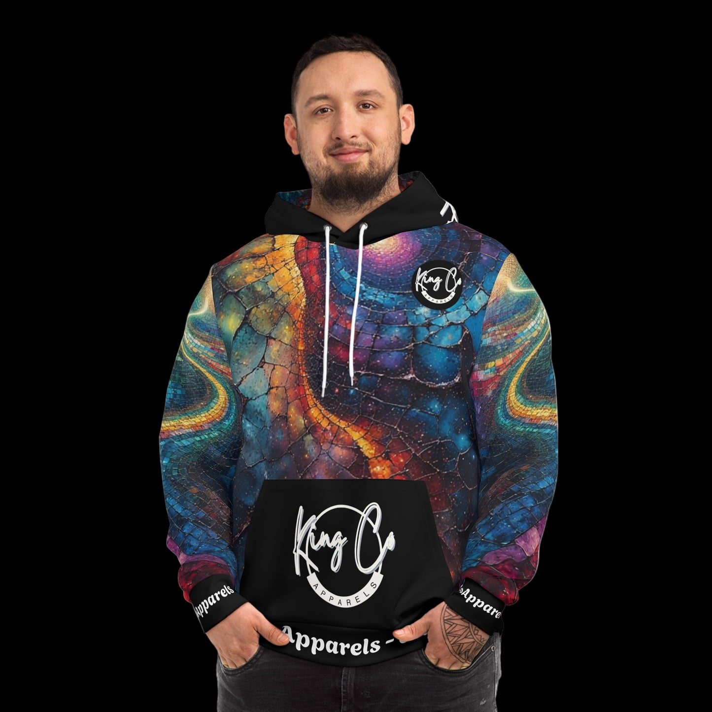 KingCoApparels "Whimsical Flow" Unisex Medium Blend™ Hooded Sweatshirt