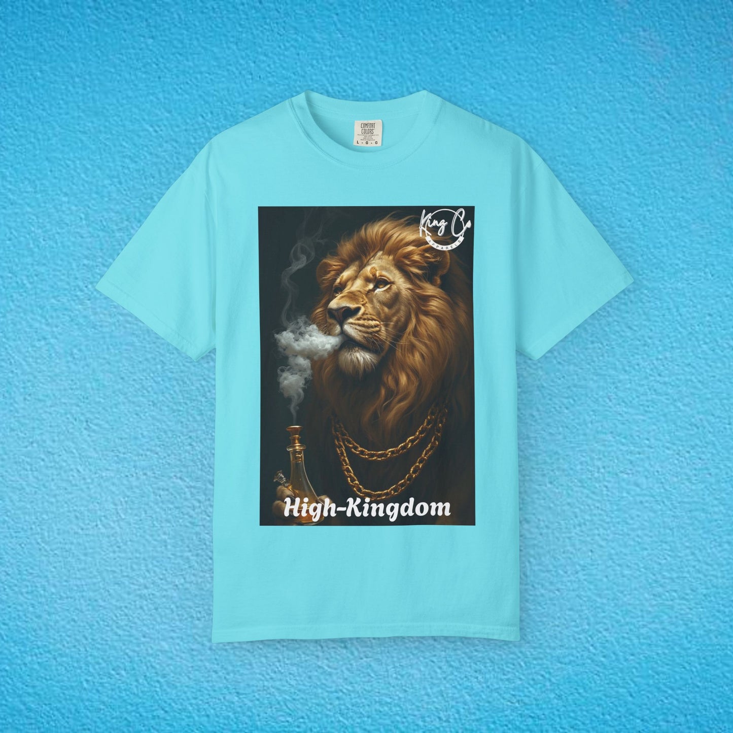 KingCoApparels, High-Kingdom "Lion" Unisex Garment-Dyed T-shirt