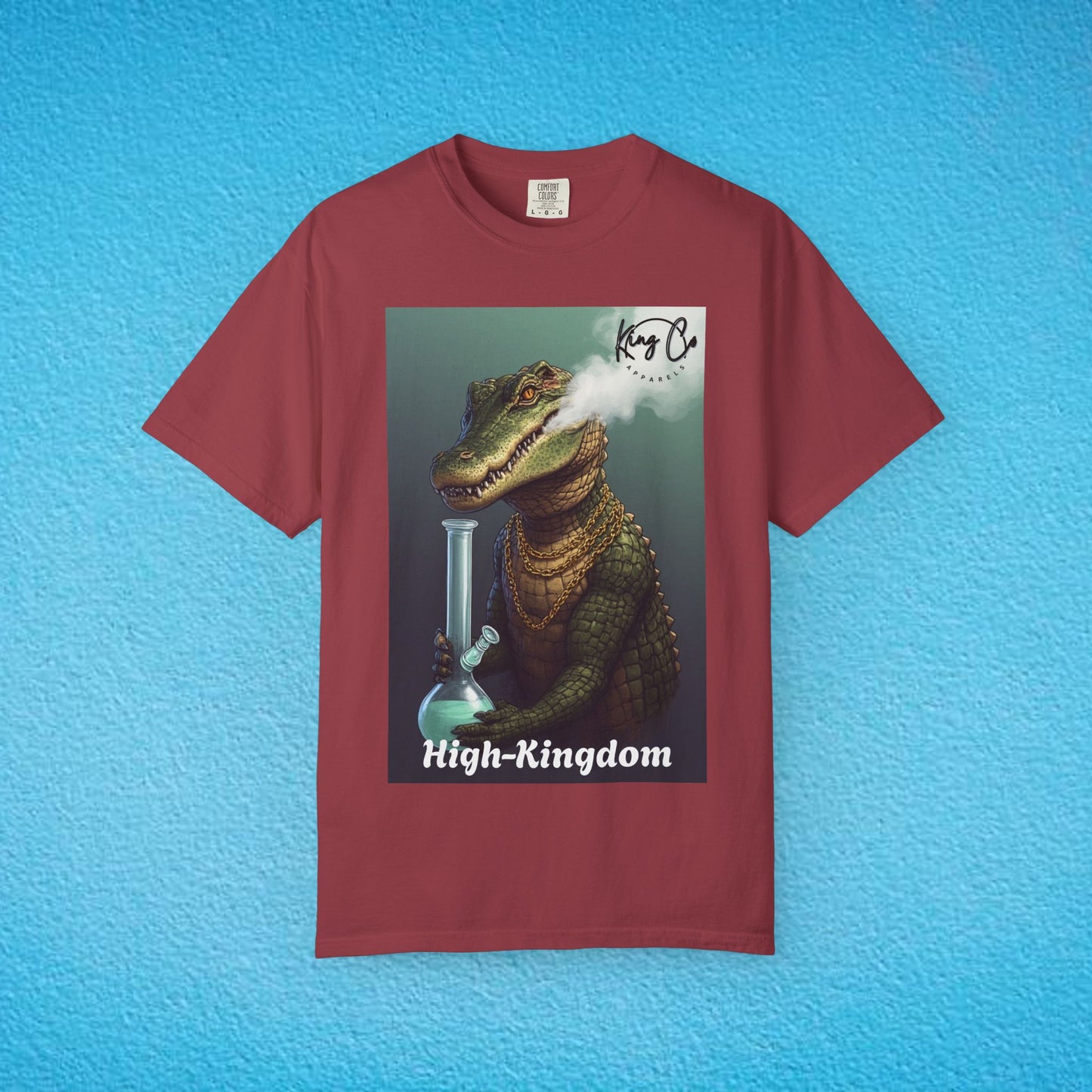 KingCoApparels, High-Kingdom "Crocodile" Unisex Garment-Dyed T-shirt