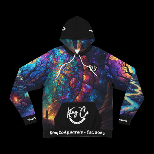 KingCoApparels "Cosmic Veil" Unisex Medium Blend™ Hooded Sweatshirt