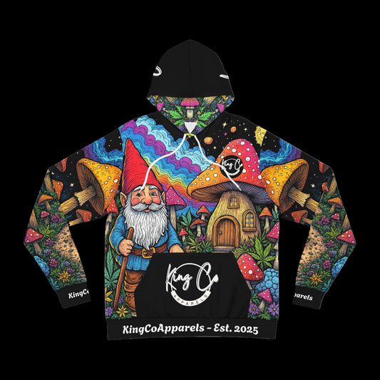 KingCoApparels "Trippy Gnome World" Unisex Medium Blend™ Hooded Sweatshirt