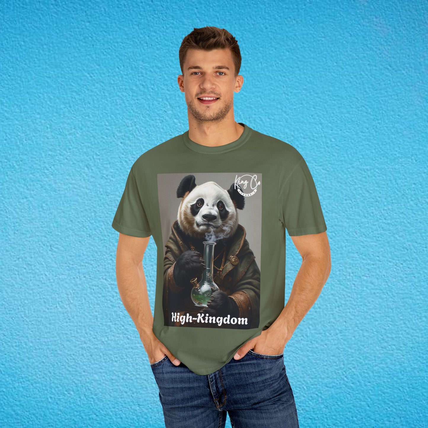 KingCoApparels, High-Kingdom "Panda" Unisex Garment-Dyed T-shirt