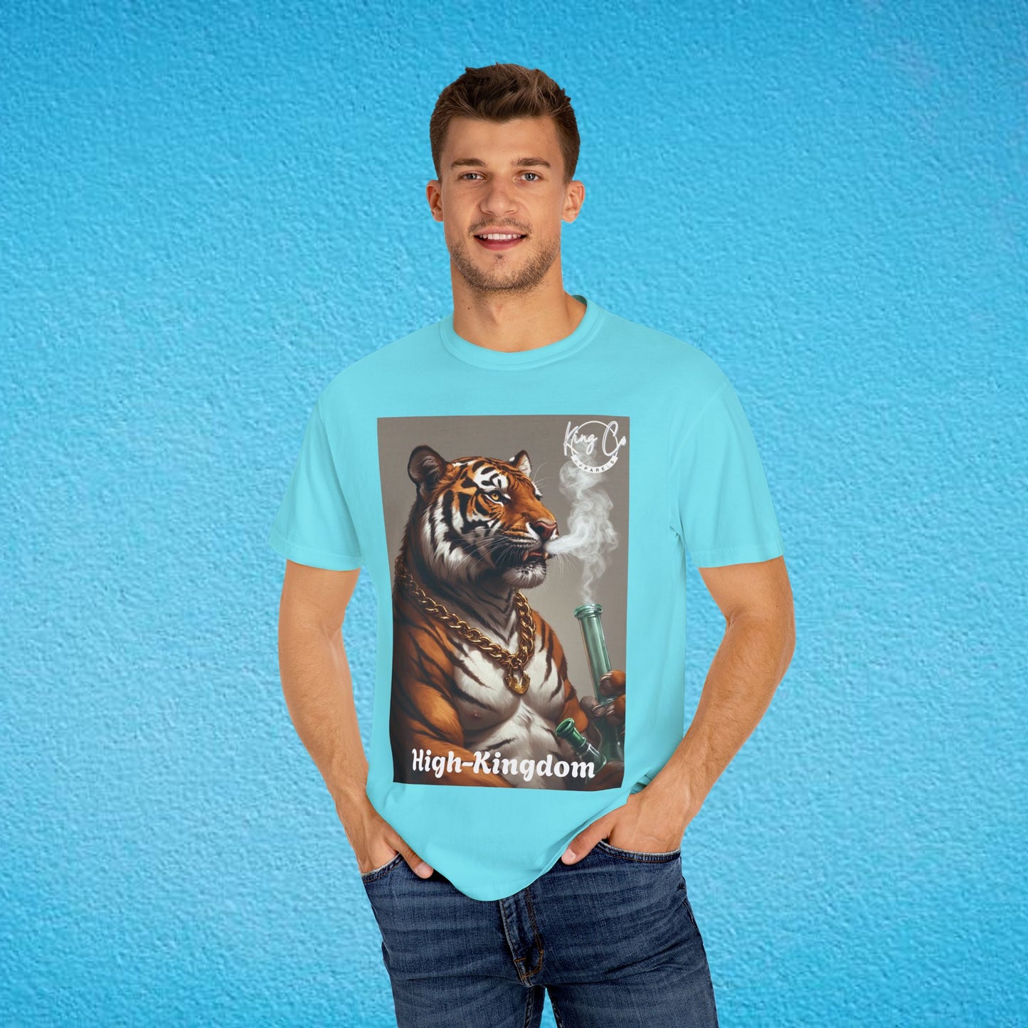 KingCoApparels, High-Kingdom "Tiger" Unisex Garment-Dyed T-shirt
