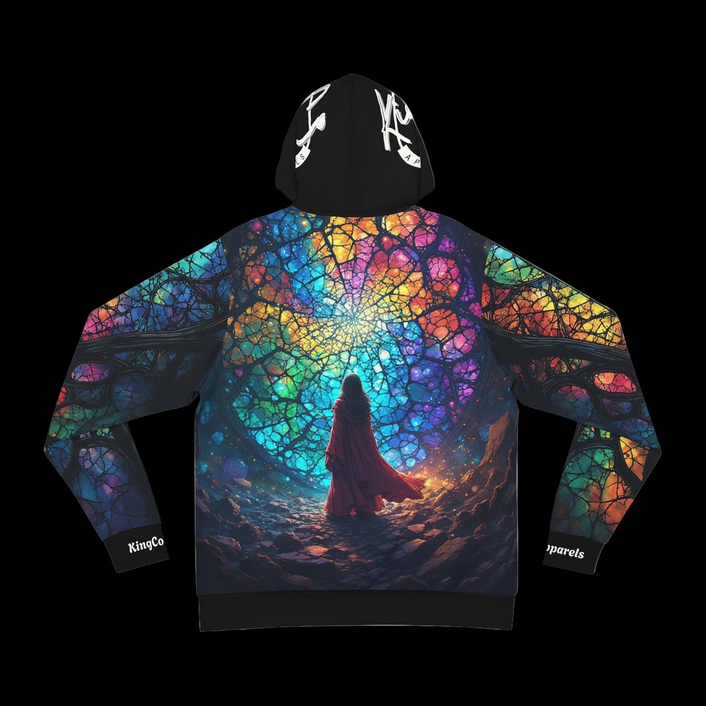 KingCoApparels "Stained Glass Nexus" Unisex Medium Blend™ Hooded Sweatshirt