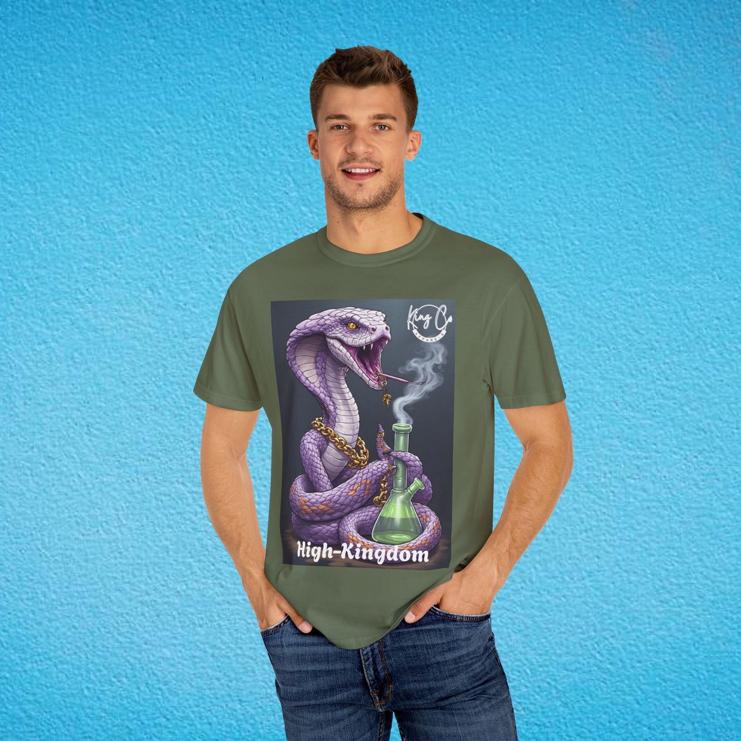 KingCoApparels, High-Kingdom "Cobra" Unisex Garment-Dyed T-shirt