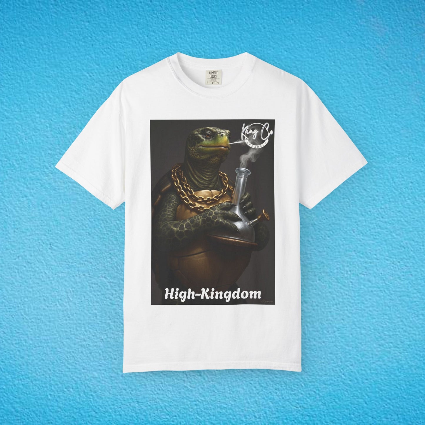 KingCoApparels, High-Kingdom "Tortoise" Unisex Garment-Dyed T-shirt