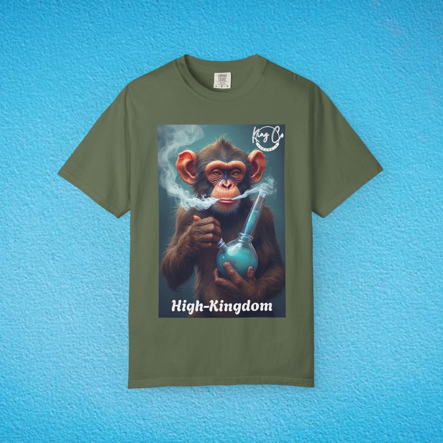 KingCoApparels, High-Kingdom "Chimp" Unisex Garment-Dyed T-shirt