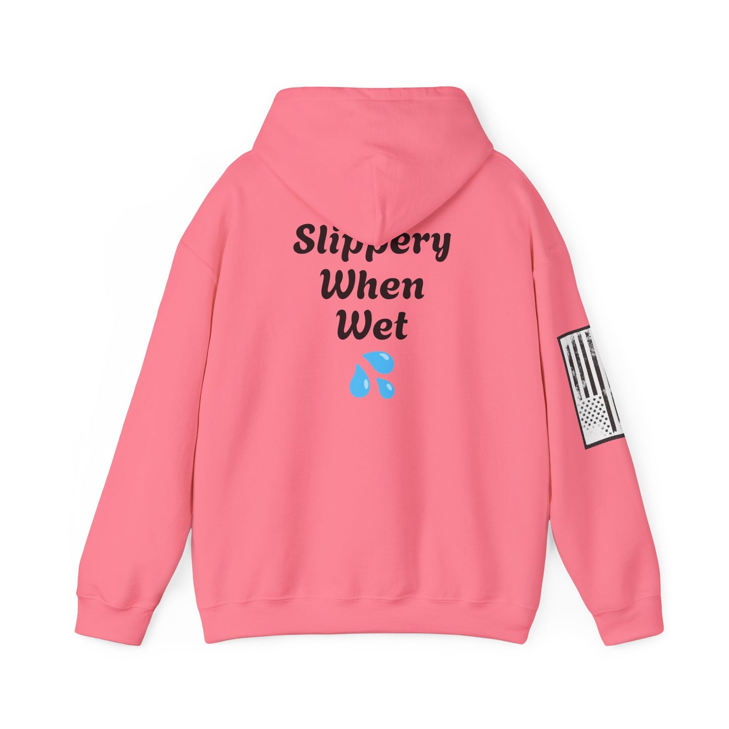 WARNING "Slippery When Wet" Unisex Heavy Blend™ Hooded Sweatshirt