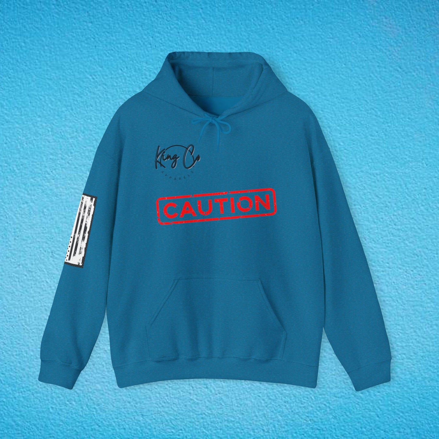 CAUTION "Moans When Mishandled.." Unisex Heavy Blend™ Hooded Sweatshirt