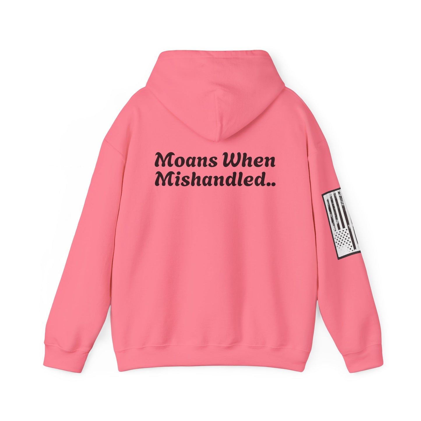 CAUTION "Moans When Mishandled.." Unisex Heavy Blend™ Hooded Sweatshirt