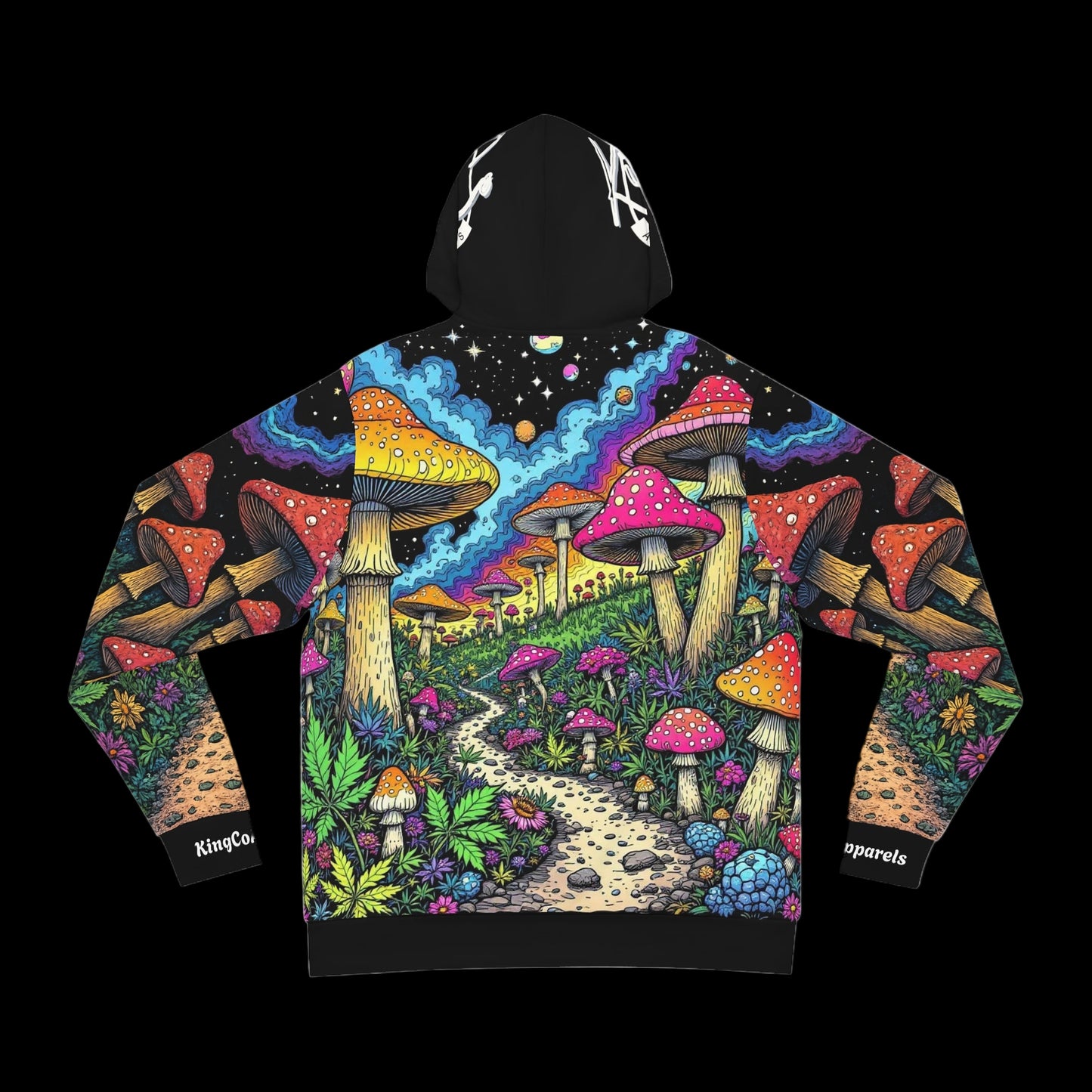 KingCoApparels "Trippy Gnome World" Unisex Medium Blend™ Hooded Sweatshirt