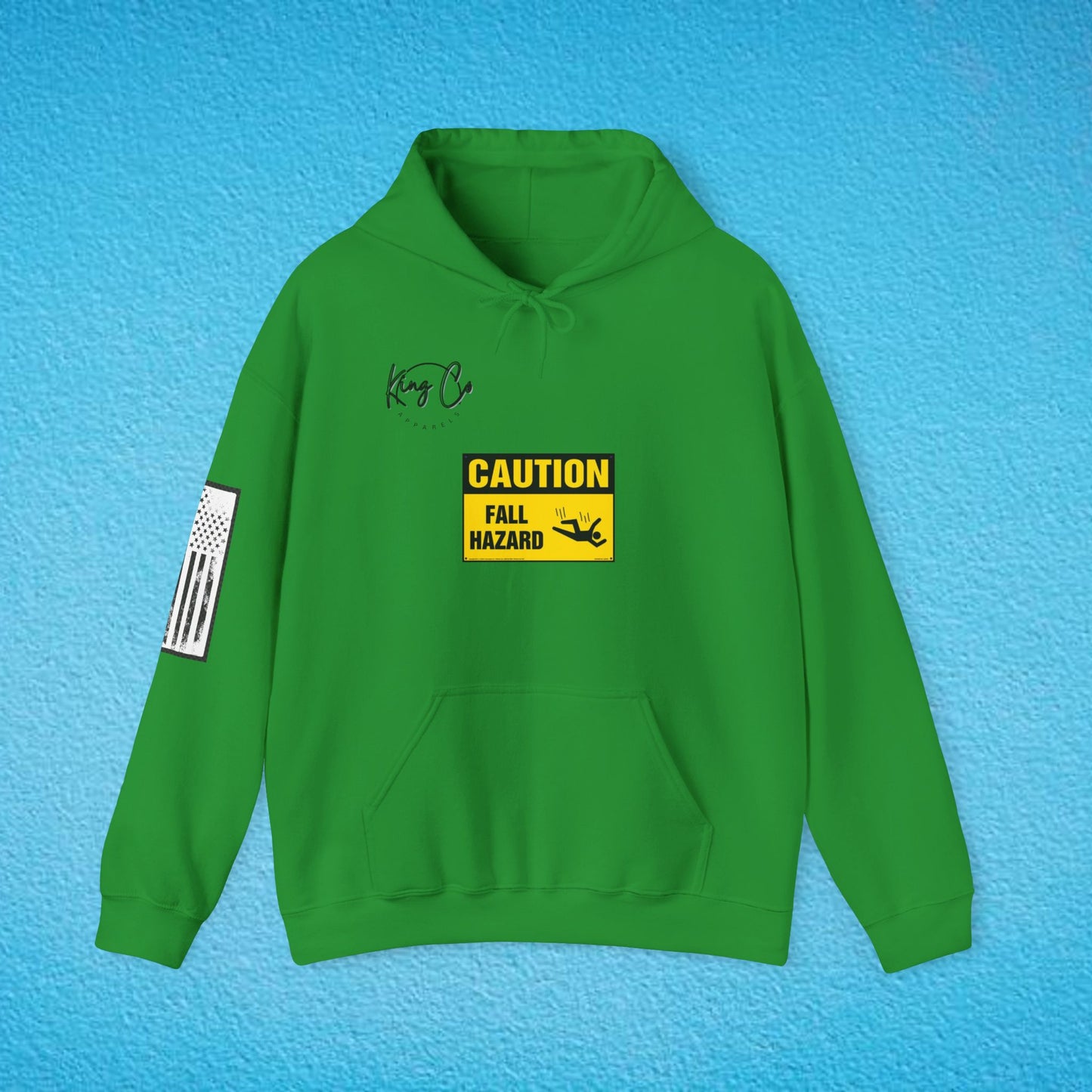 CAUTION Fall Hazard "For Emotionally Unstable Girls" Unisex Heavy Blend™ Hooded Sweatshirt