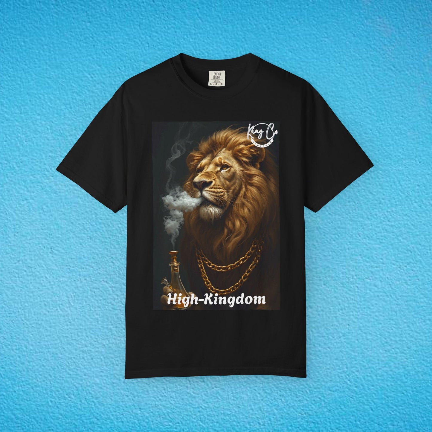 KingCoApparels, High-Kingdom "Lion" Unisex Garment-Dyed T-shirt