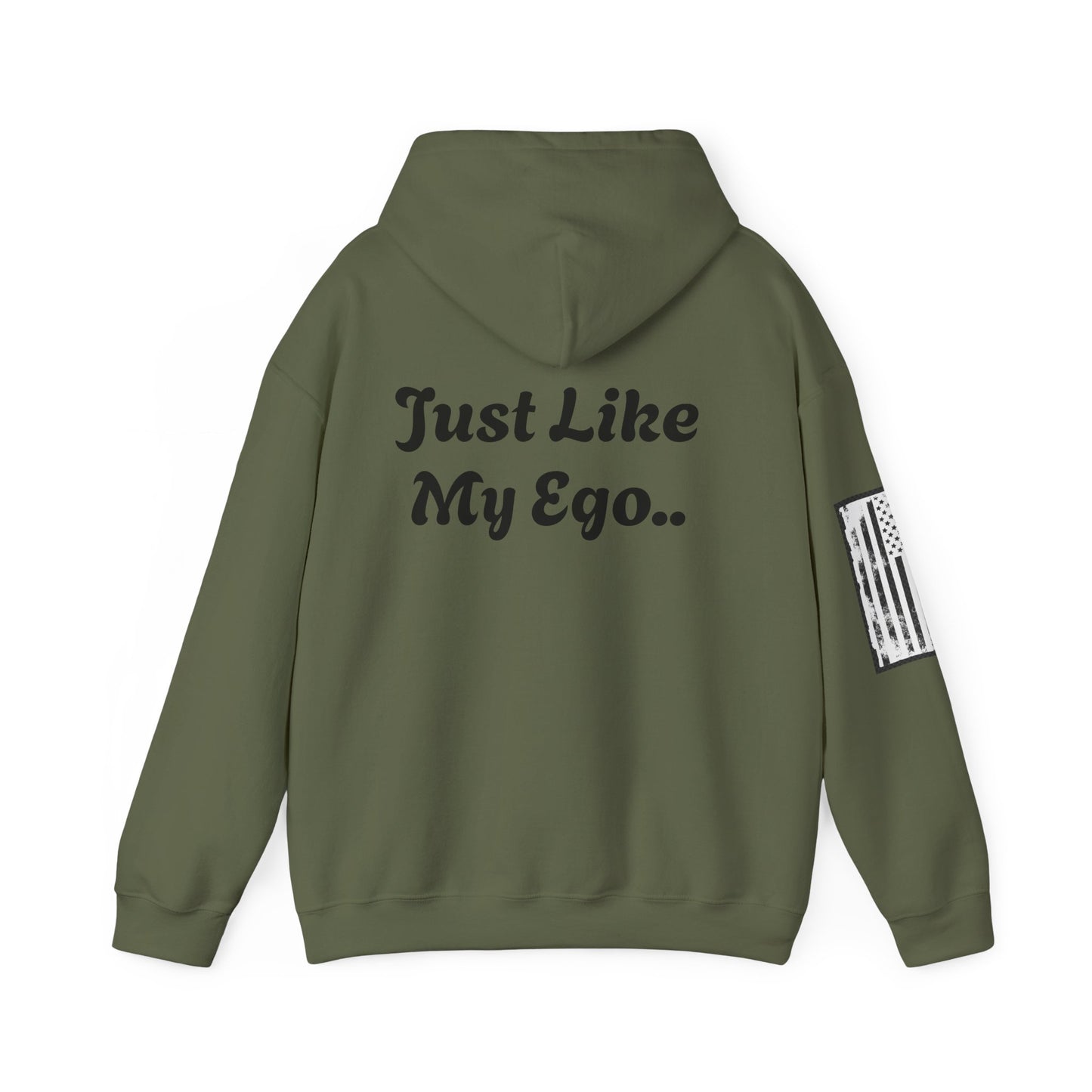 CAUTION FRAGILE "Just Like My Ego.." Unisex Heavy Blend™ Hooded Sweatshirt