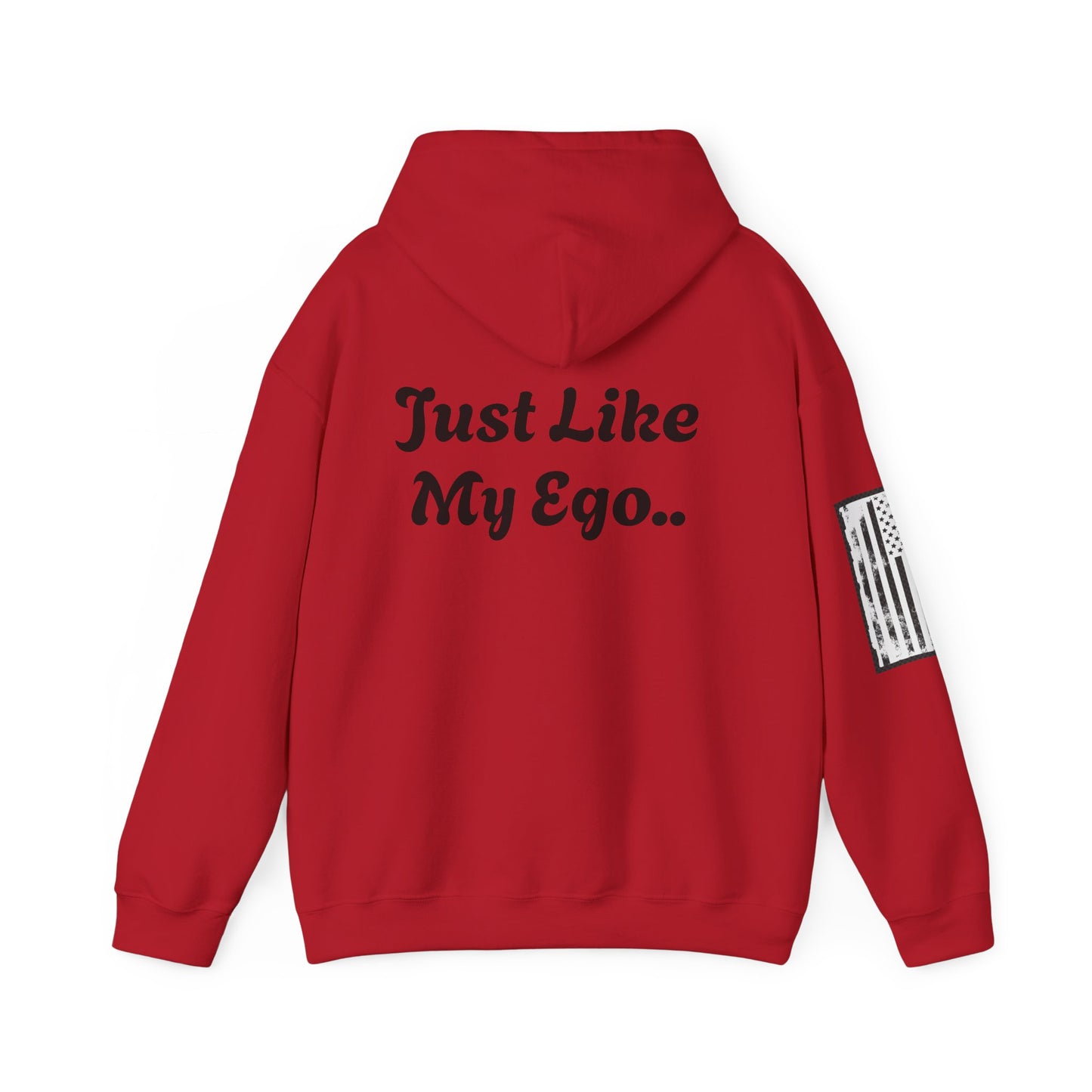 CAUTION FRAGILE "Just Like My Ego.." Unisex Heavy Blend™ Hooded Sweatshirt