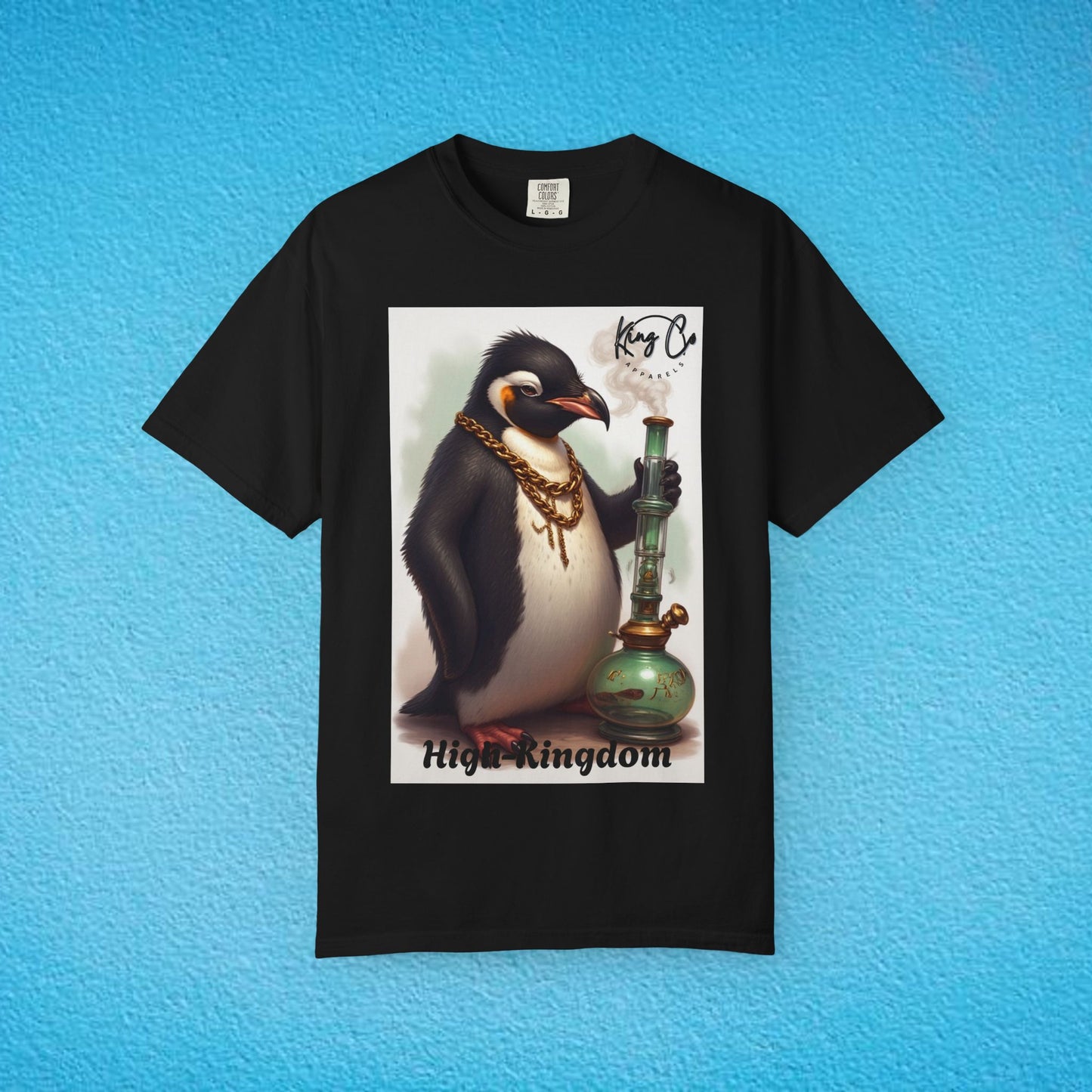 KingCoApparels, High-Kingdom "Penguin" Unisex Garment-Dyed T-shirt