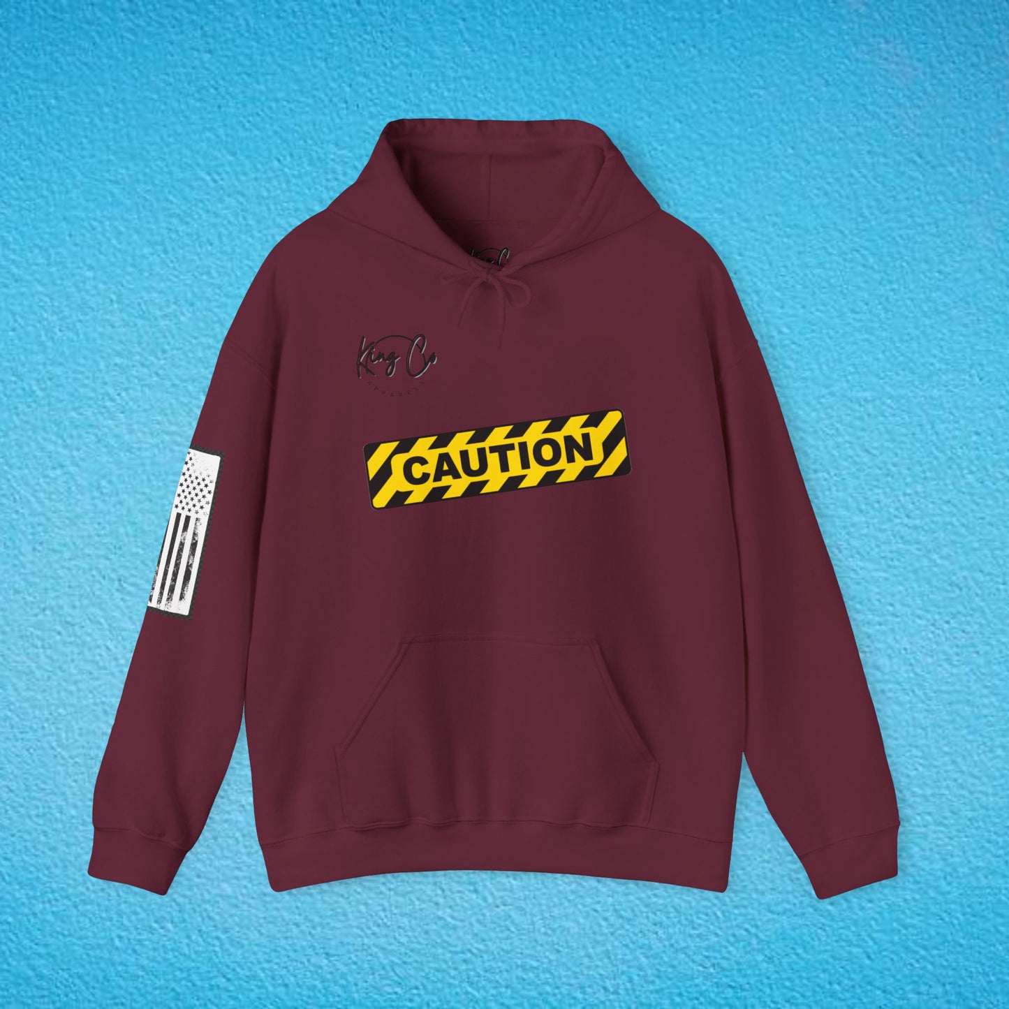 CAUTION! "May Ghost You After Midnight" Unisex Heavy Blend™ Hooded Sweatshirt