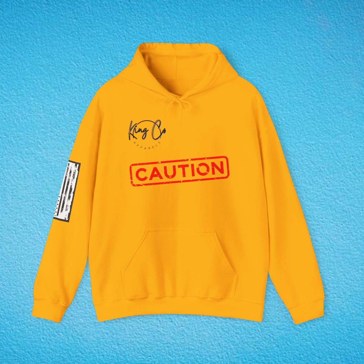 CAUTION "Moans When Mishandled.." Unisex Heavy Blend™ Hooded Sweatshirt