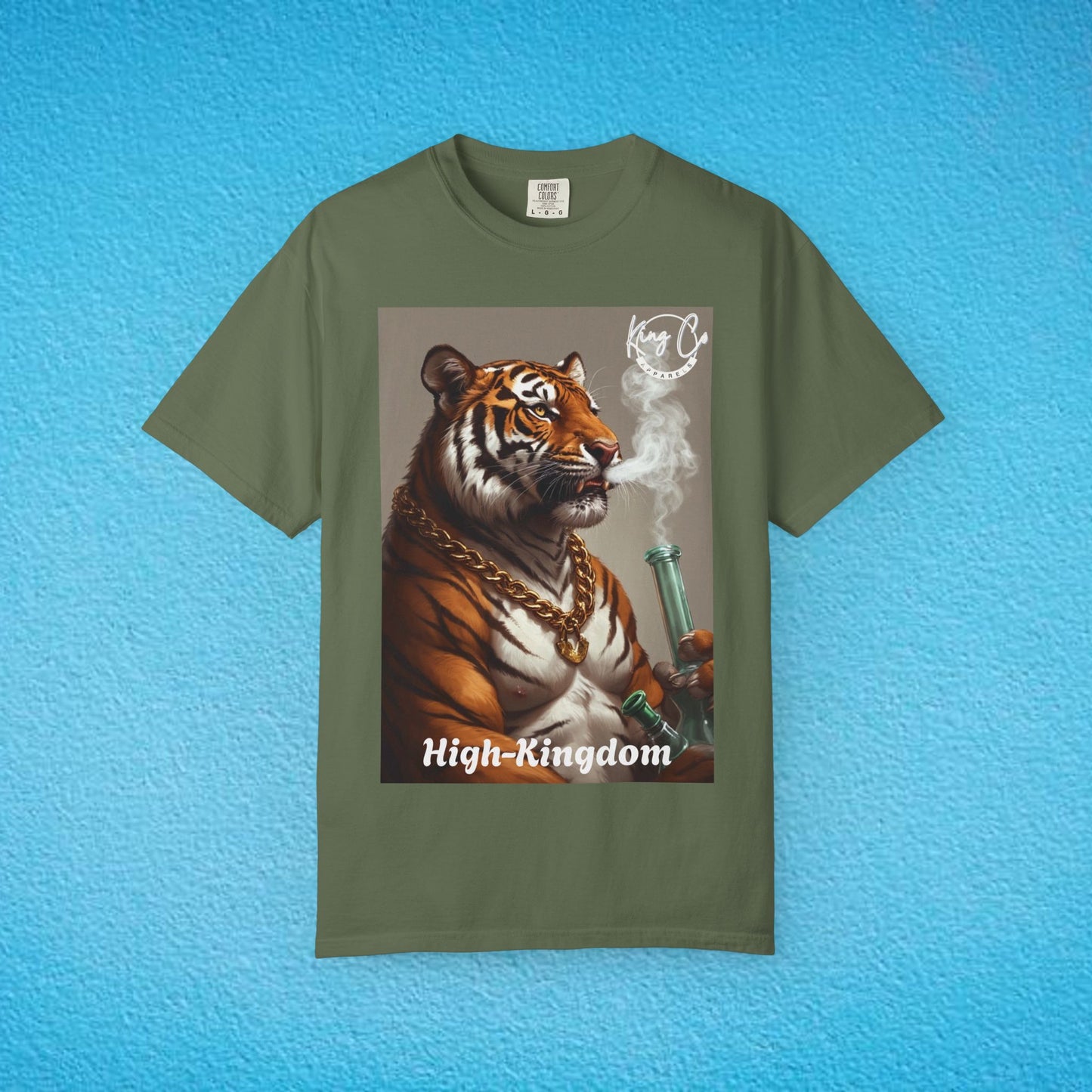 KingCoApparels, High-Kingdom "Tiger" Unisex Garment-Dyed T-shirt