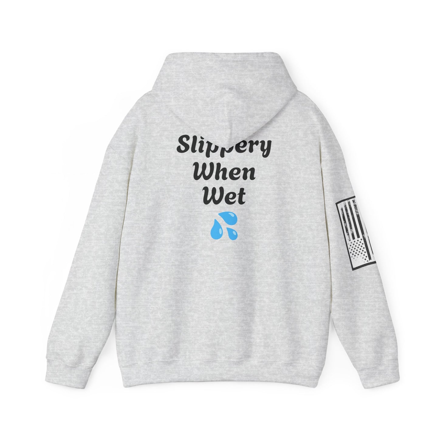 WARNING "Slippery When Wet" Unisex Heavy Blend™ Hooded Sweatshirt