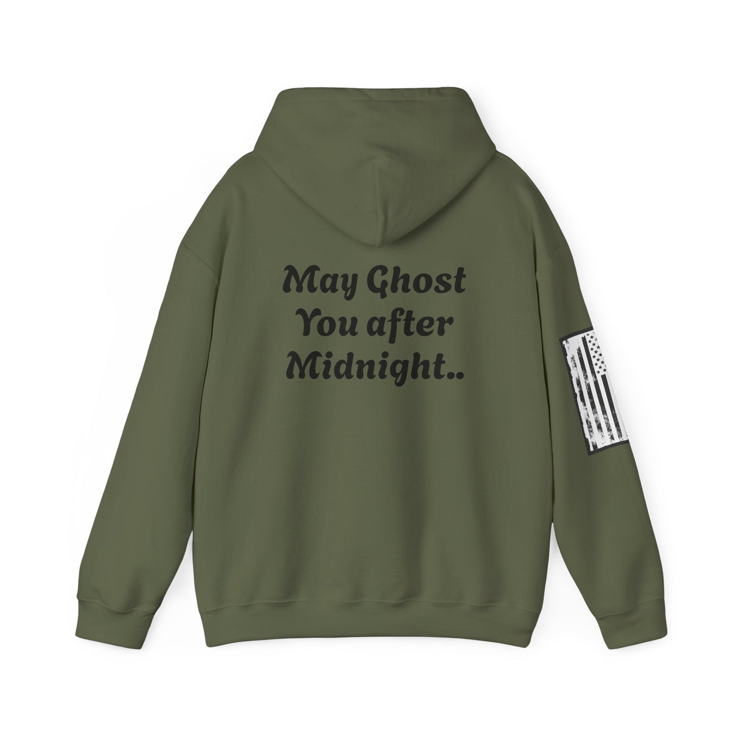 CAUTION! "May Ghost You After Midnight" Unisex Heavy Blend™ Hooded Sweatshirt