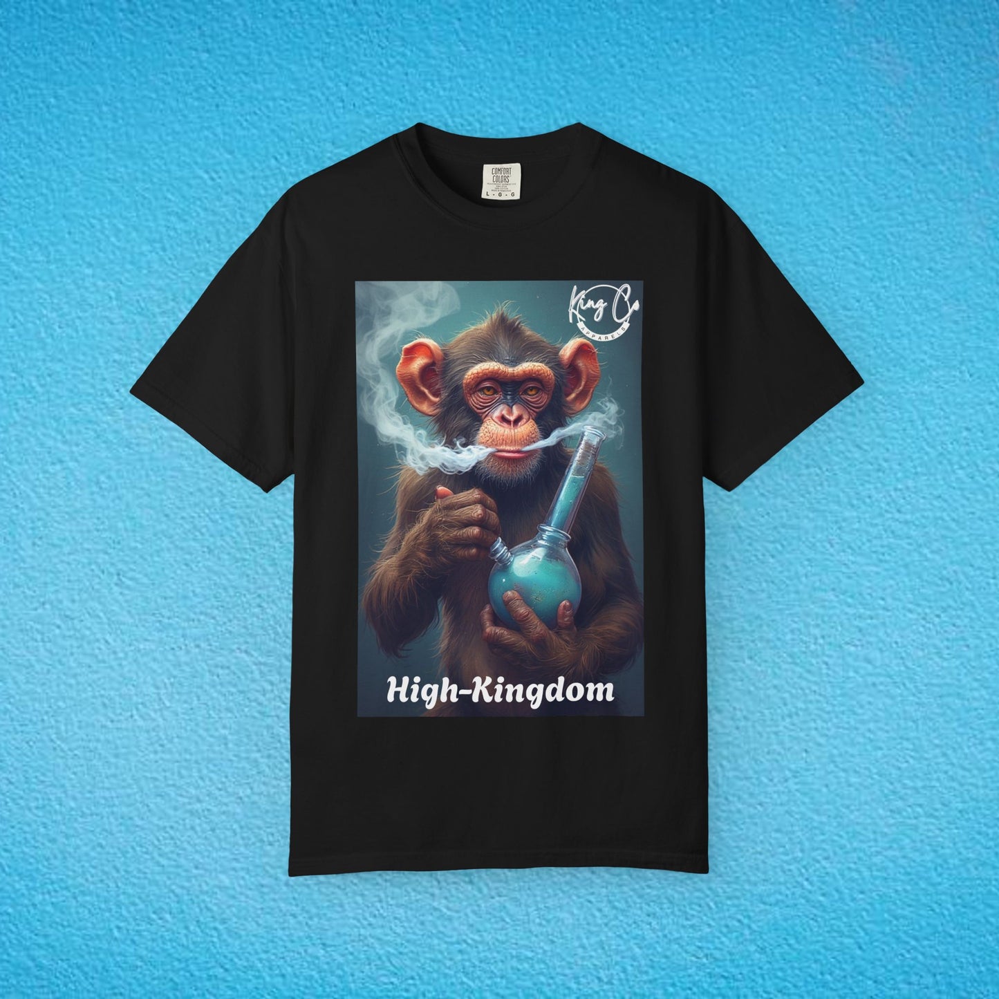KingCoApparels, High-Kingdom "Chimp" Unisex Garment-Dyed T-shirt