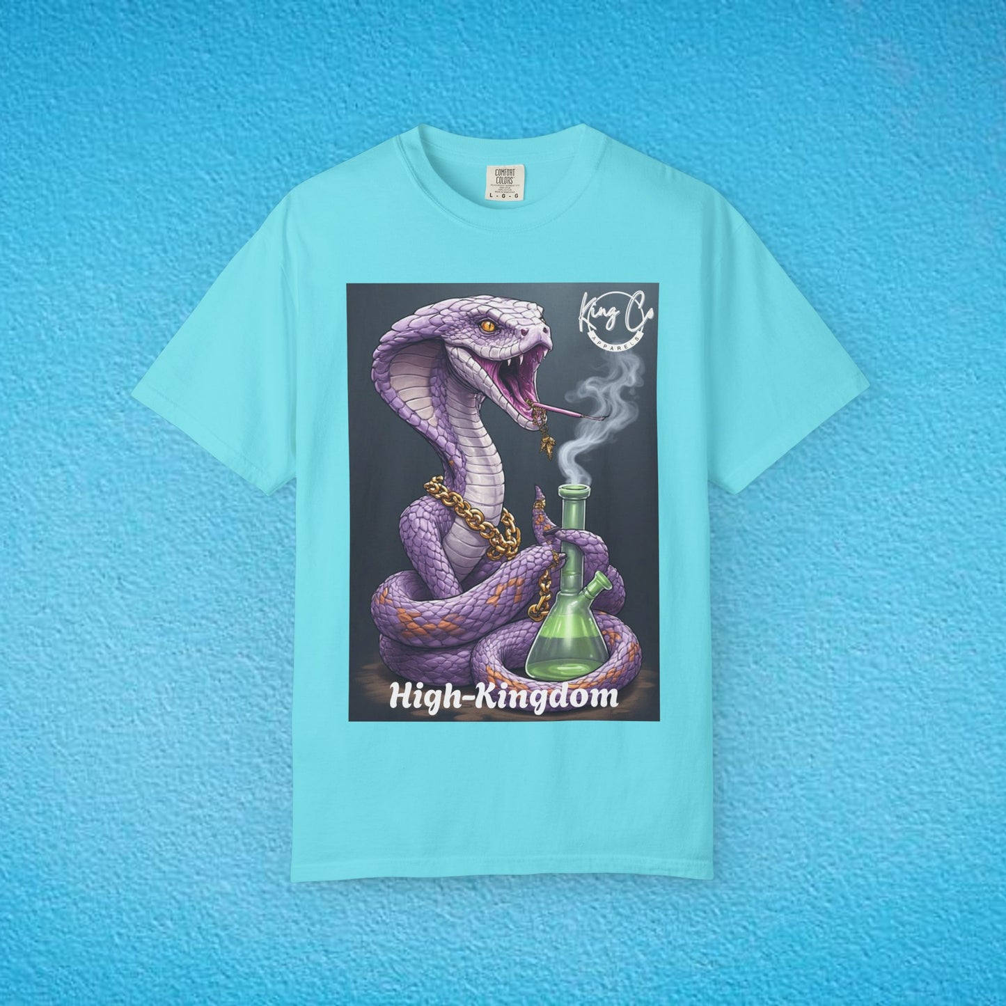 KingCoApparels, High-Kingdom "Cobra" Unisex Garment-Dyed T-shirt