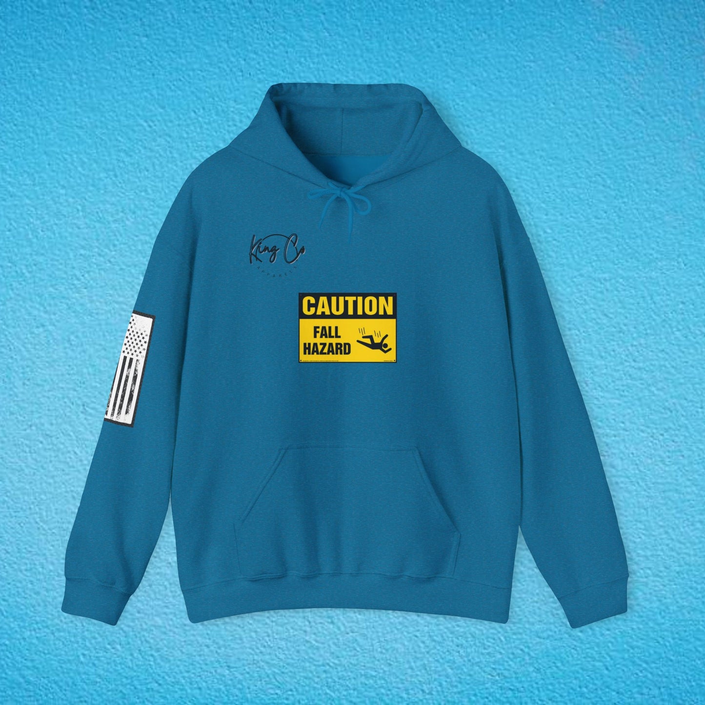 CAUTION Fall Hazard "For Emotionally Unstable Girls" Unisex Heavy Blend™ Hooded Sweatshirt