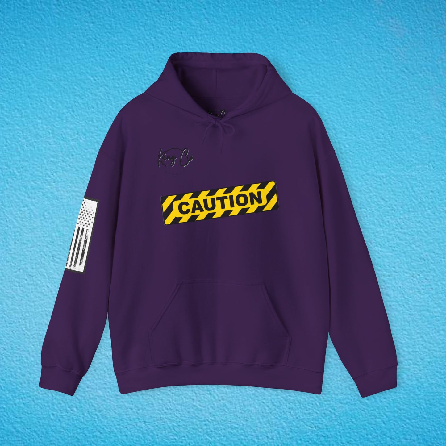 CAUTION! "May Ghost You After Midnight" Unisex Heavy Blend™ Hooded Sweatshirt