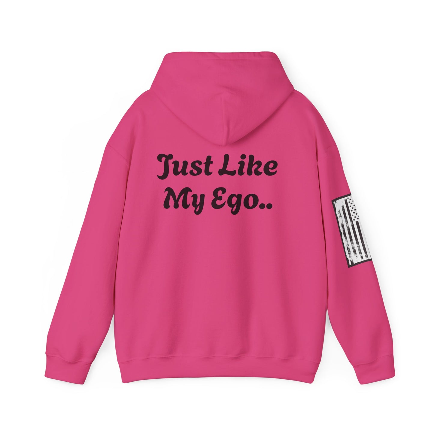 CAUTION FRAGILE "Just Like My Ego.." Unisex Heavy Blend™ Hooded Sweatshirt