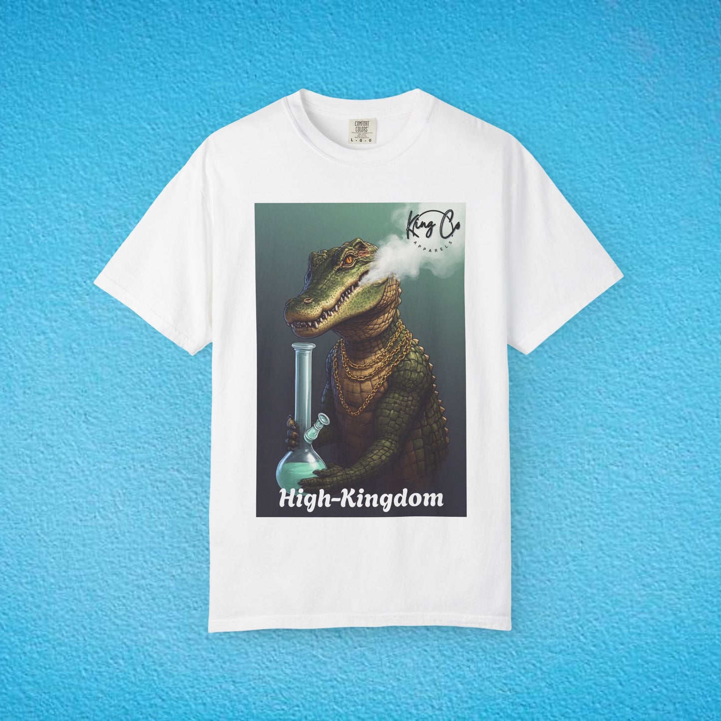 KingCoApparels, High-Kingdom "Crocodile" Unisex Garment-Dyed T-shirt