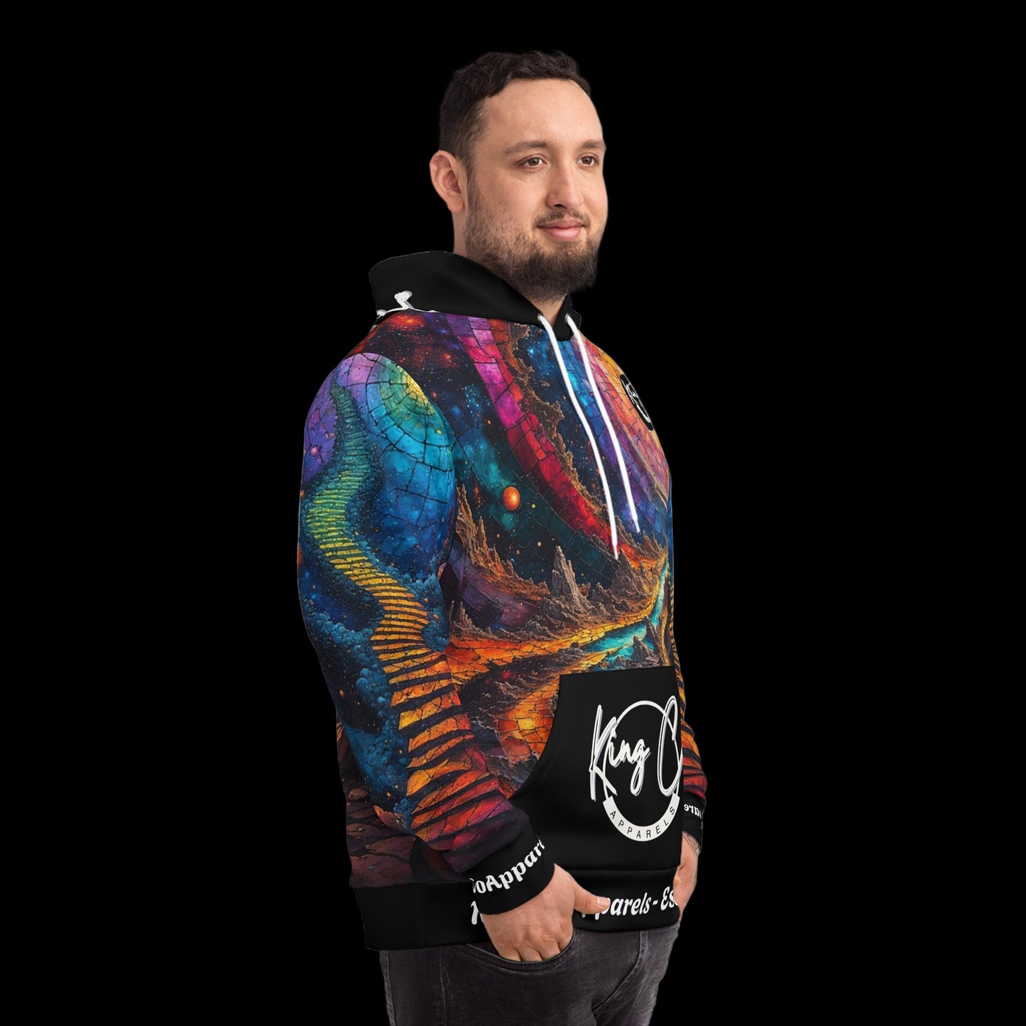 KingCoApparels "Cosmo Flow" Unisex Medium Blend™ Hooded Sweatshirt