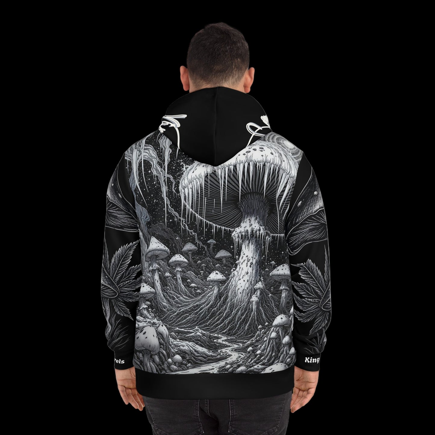 KingCoApparels "Shroom Web World" Unisex Medium Blend™ Hooded Sweatshirt