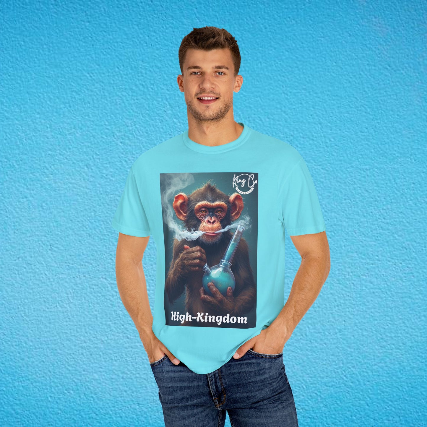 KingCoApparels, High-Kingdom "Chimp" Unisex Garment-Dyed T-shirt