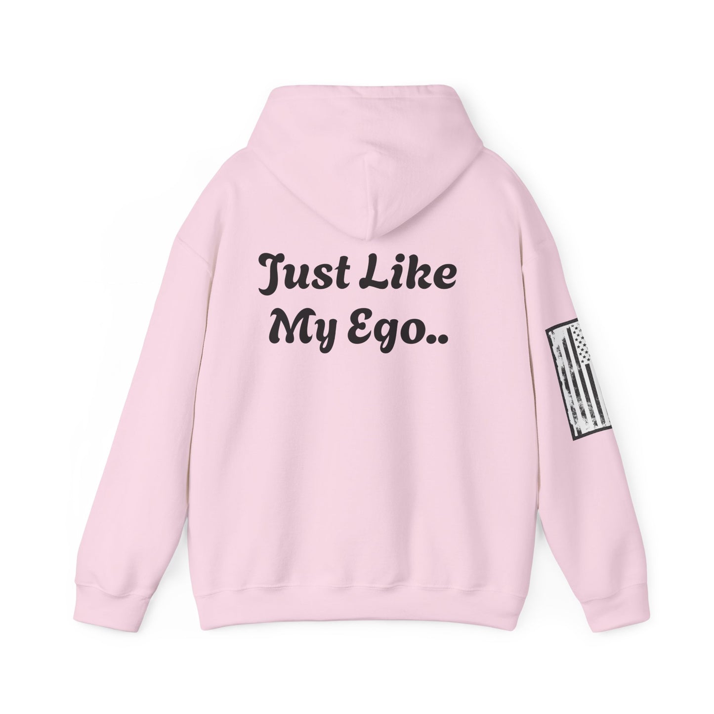 CAUTION FRAGILE "Just Like My Ego.." Unisex Heavy Blend™ Hooded Sweatshirt
