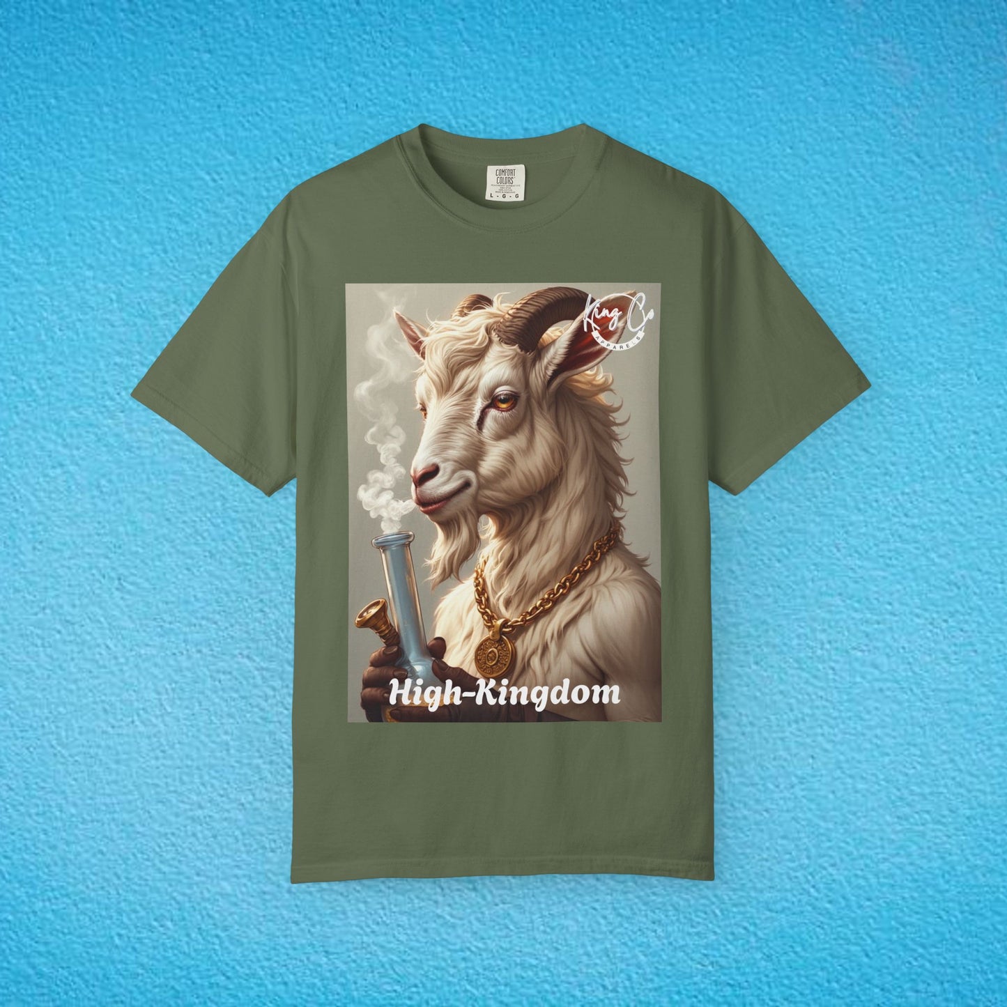 KingCoApparels, High-Kingdom "Goat" Unisex Garment-Dyed T-shirt