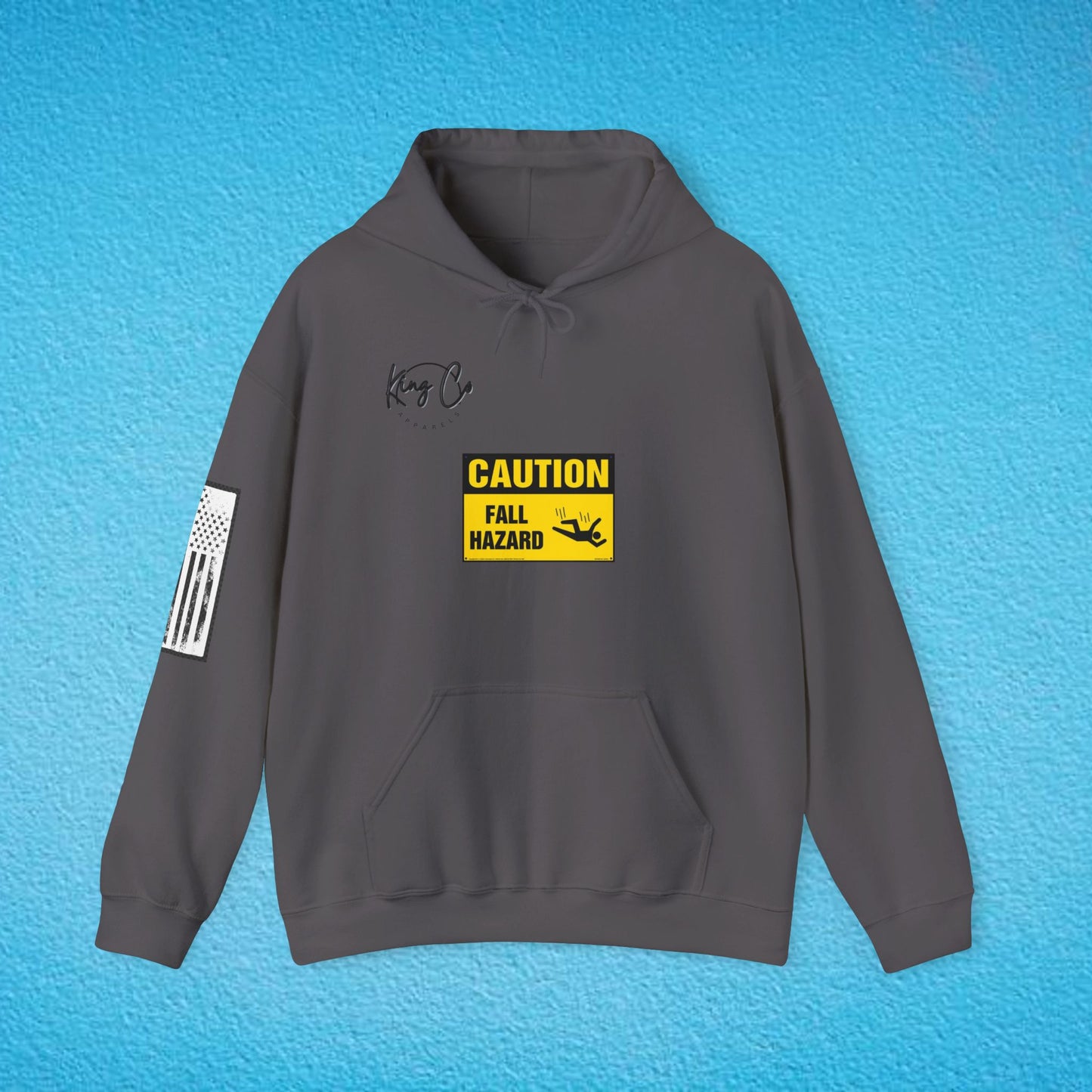 CAUTION Fall Hazard "For Emotionally Unstable Girls" Unisex Heavy Blend™ Hooded Sweatshirt